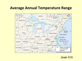 Average Annual Temperature Range
(page 212)
 