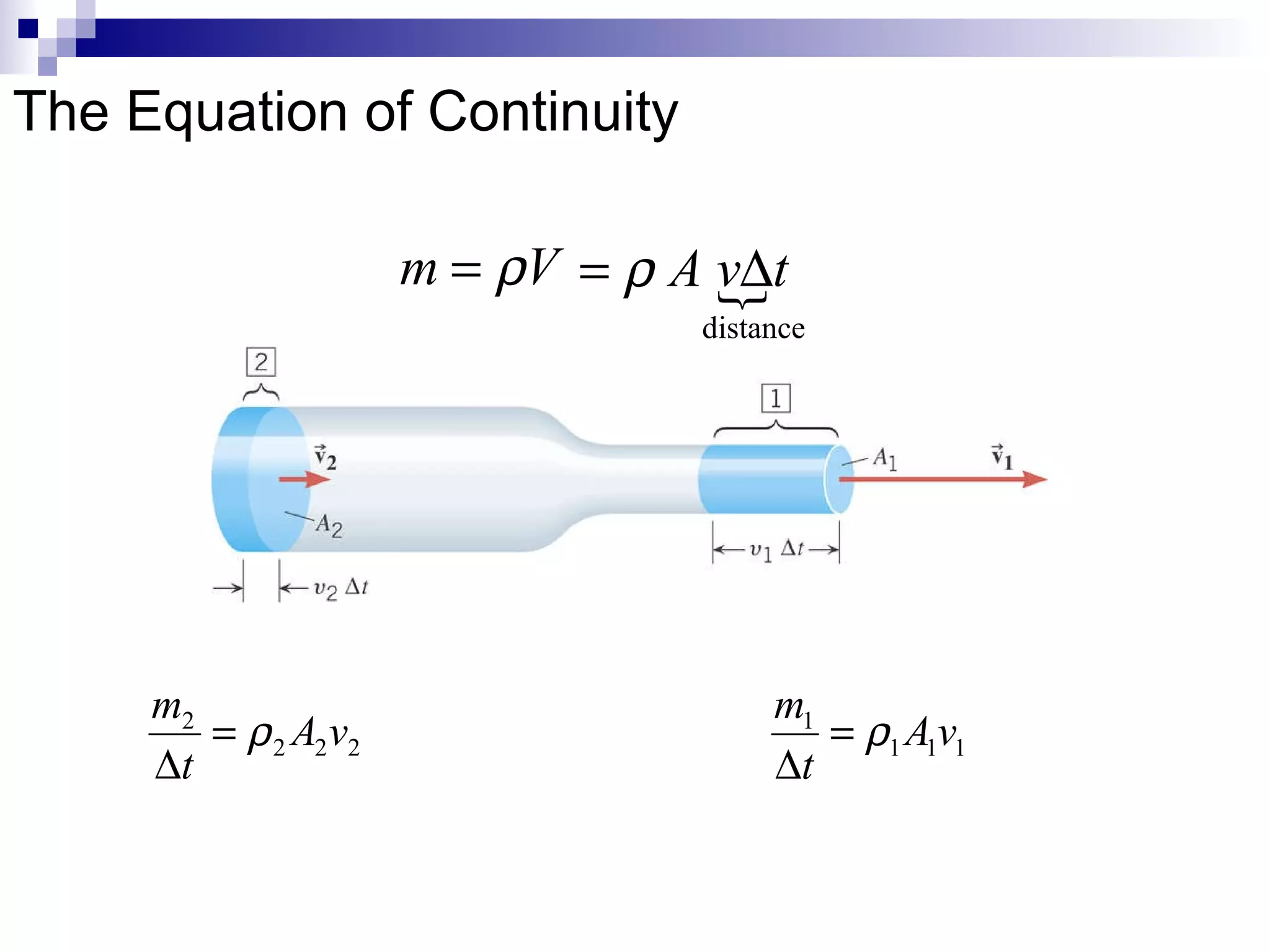 The Equation of Continuity 
