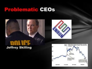 Problematic CEOs

Jeffrey Skilling

 