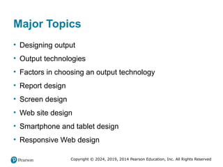 designing effective output- system analysis and design | PPTX