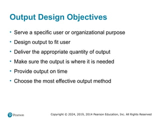 designing effective output- system analysis and design | PPTX