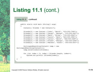 Listing 11.1  (cont.) 