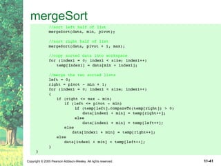 mergeSort 
