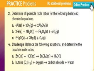 Ch 11 sec 1. Stoichiometry