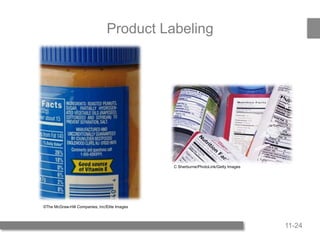 11-24
Product Labeling
©The McGraw-Hill Companies, Inc/Elite Images
C Sherburne/PhotoLink/Getty Images
 