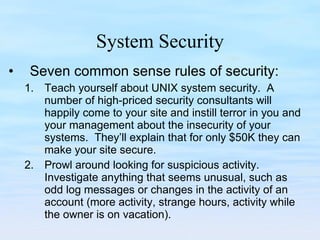 Ch11 system administration | PPT