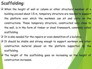 Temporary Work in Building Construction | PPT