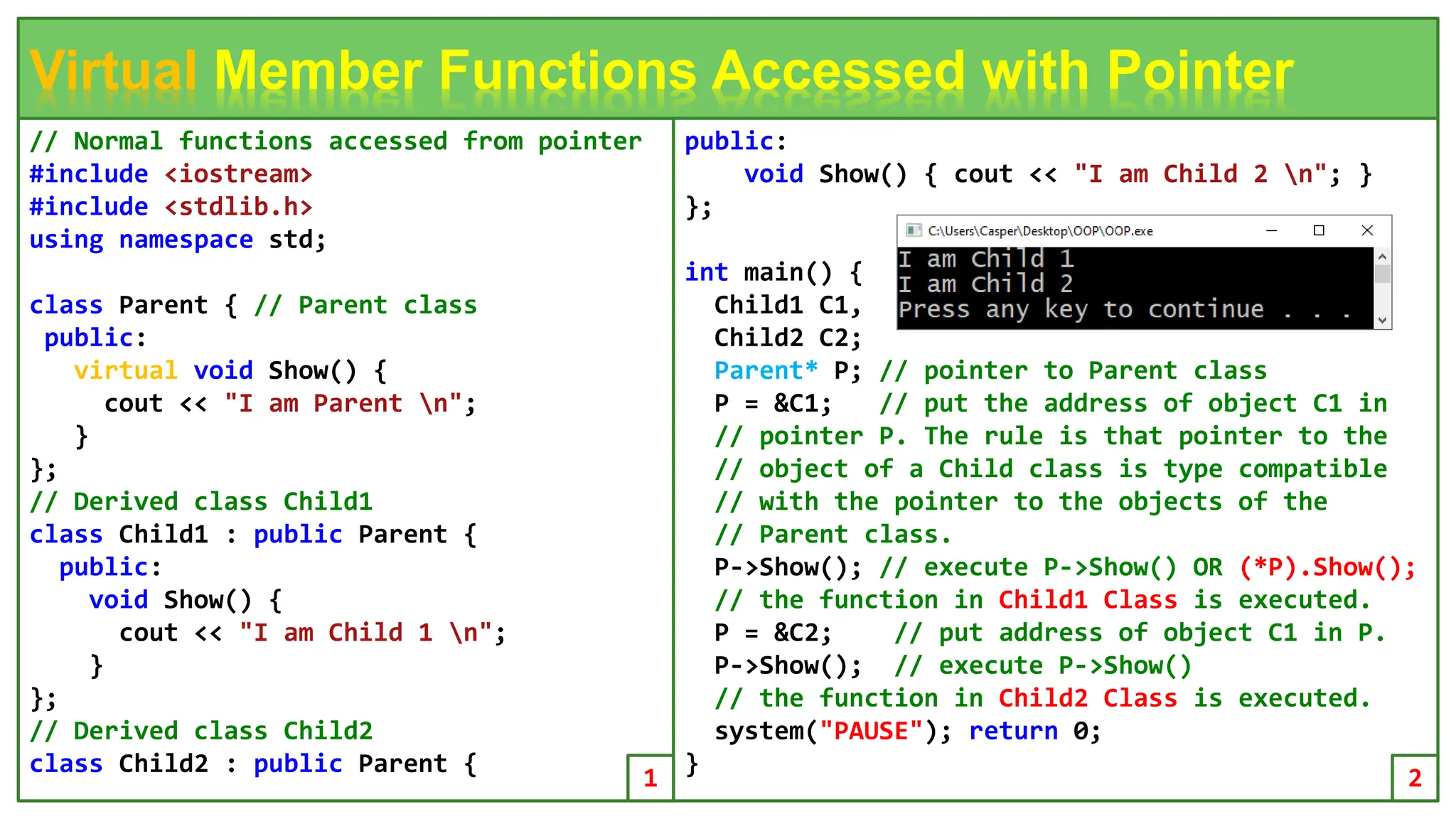 Object Oriented Programming using C++: Ch11 Virtual Functions.pptx
