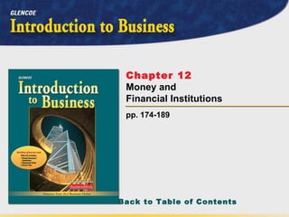 pp. 174-189 Chapter 12   Money and Financial Institutions 