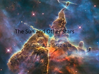 The Sun and Other Stars
Chapter 12.2 (p422-428)

 
