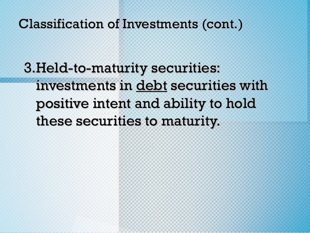 Ch 12.3 investment