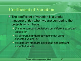 RISK ANALYSIS IN CAPITAL BUDGETING | PPT