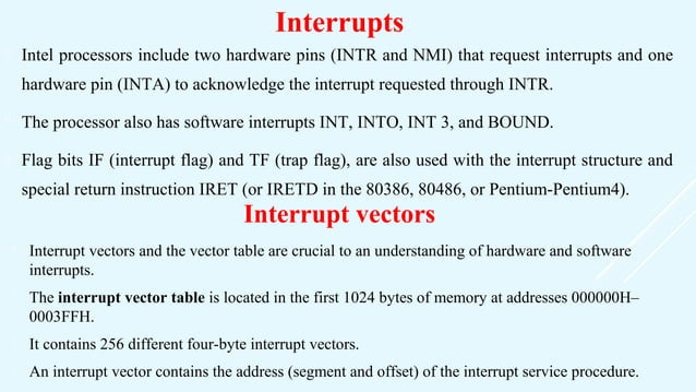 Ch12 microprocessor interrupts | PPT | Operating Systems | Computer ...
