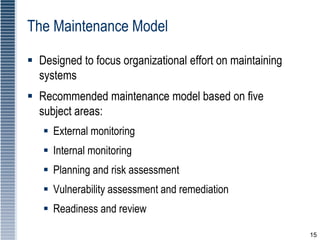 Information Security maintainance Security Engineering | PPT
