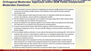Sem R Moderator Advanced Structural Equation Modeling: Reflective, Formative, and ...