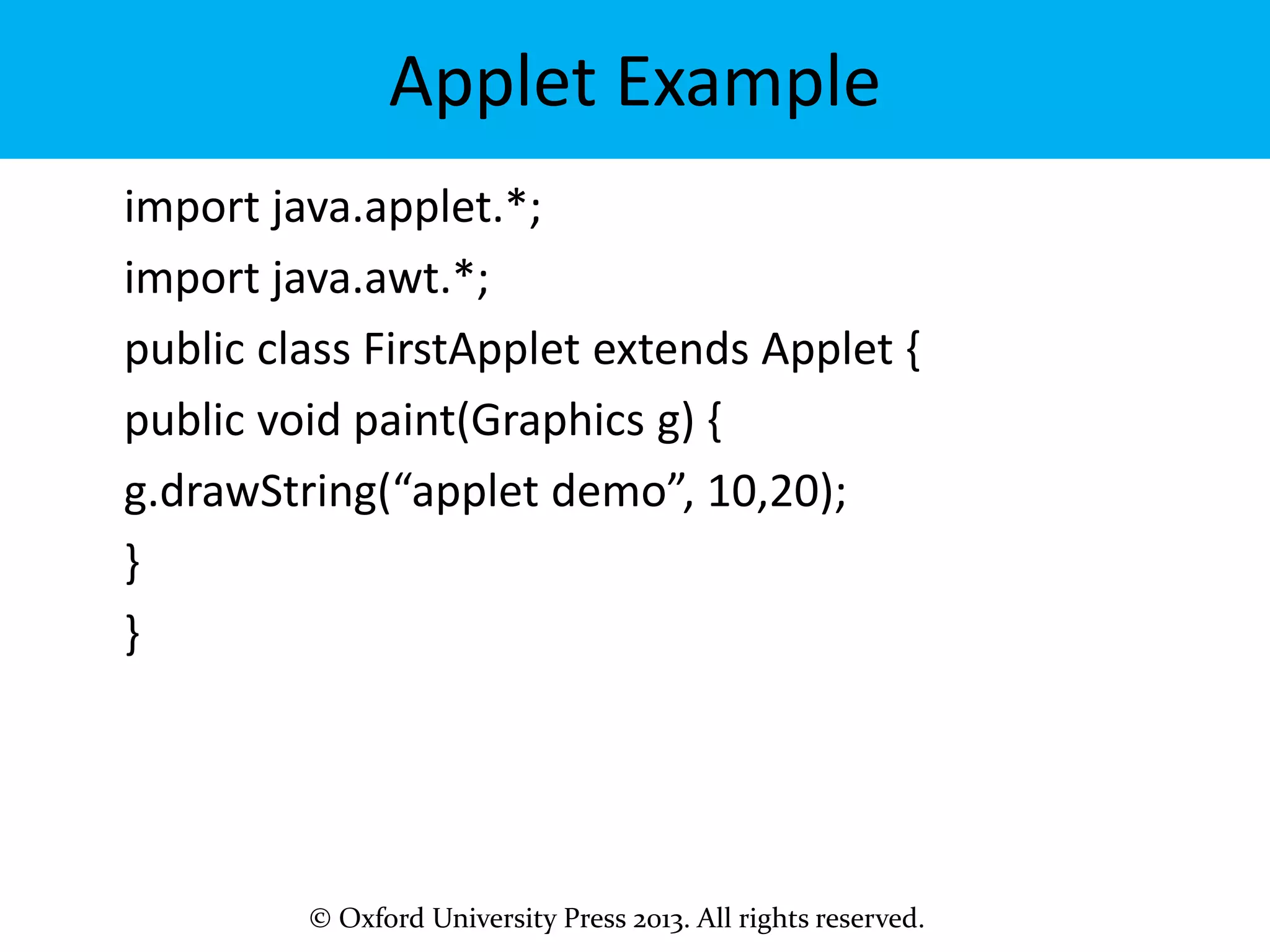 java programming - applets | PPT