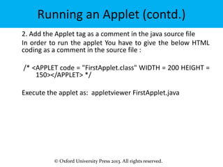 java programming - applets | PPT