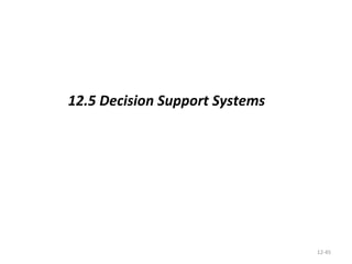 12- 12.5 Decision Support Systems 