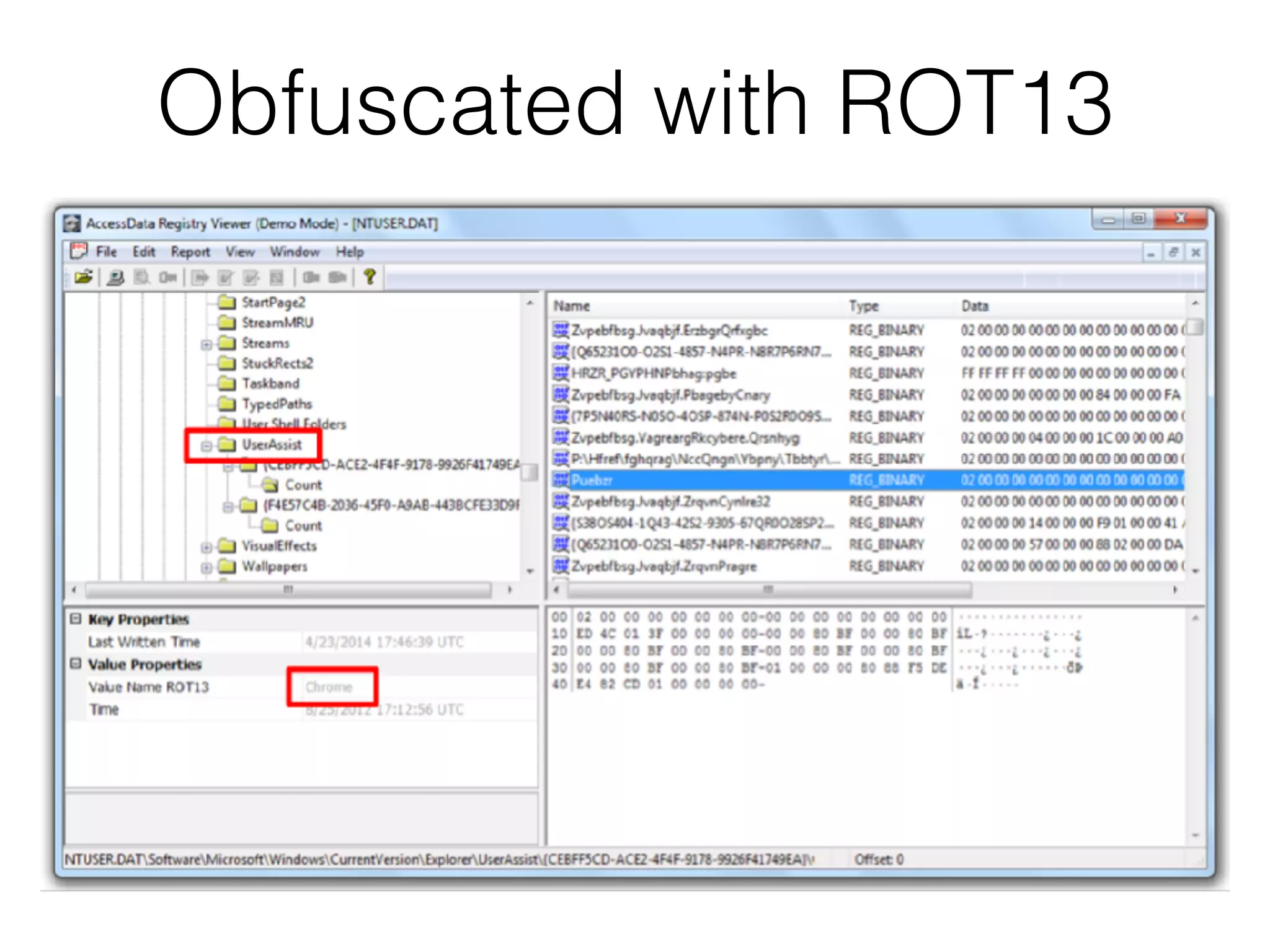 Obfuscated with ROT13
 