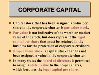ch12 CORPORATIONS ORGANIZATION, STOCK TRANSACTIONS, DIVIDENDS, AND ...