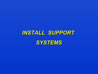 INSTALL SUPPORTINSTALL SUPPORT
SYSTEMSSYSTEMS
 