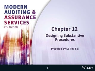 Chapter 12
Designing Substantive
Procedures
Prepared by Dr Phil Saj
1
 