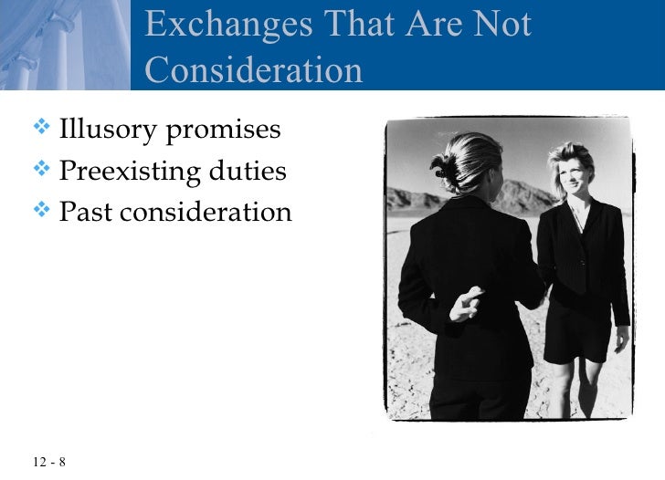 Chapter 12 Consideration