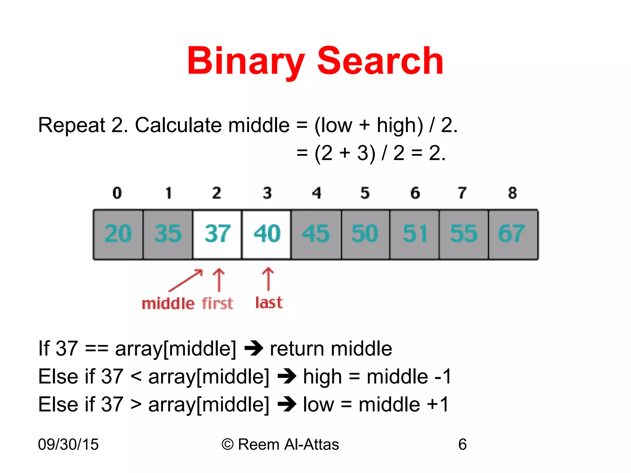 Linear Search & Binary Search | PPT