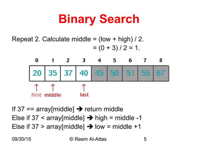 Linear Search & Binary Search | PPT