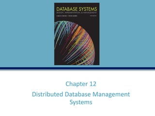 Chapter 12
Distributed Database Management
Systems
 