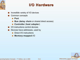 Chapter 13 - I/O Systems | PPT