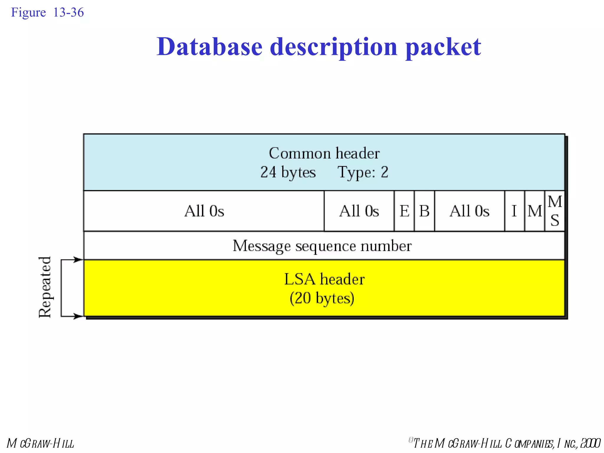 Figure  13-36 Database description packet 