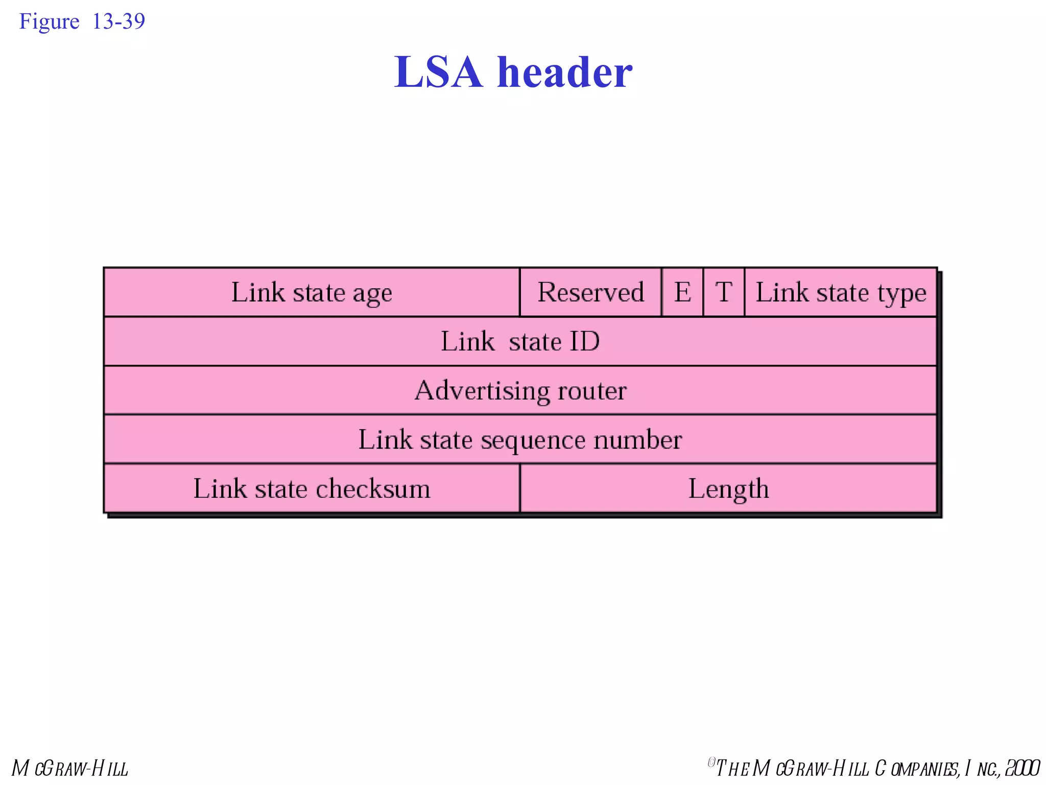 Figure  13-39 LSA header 