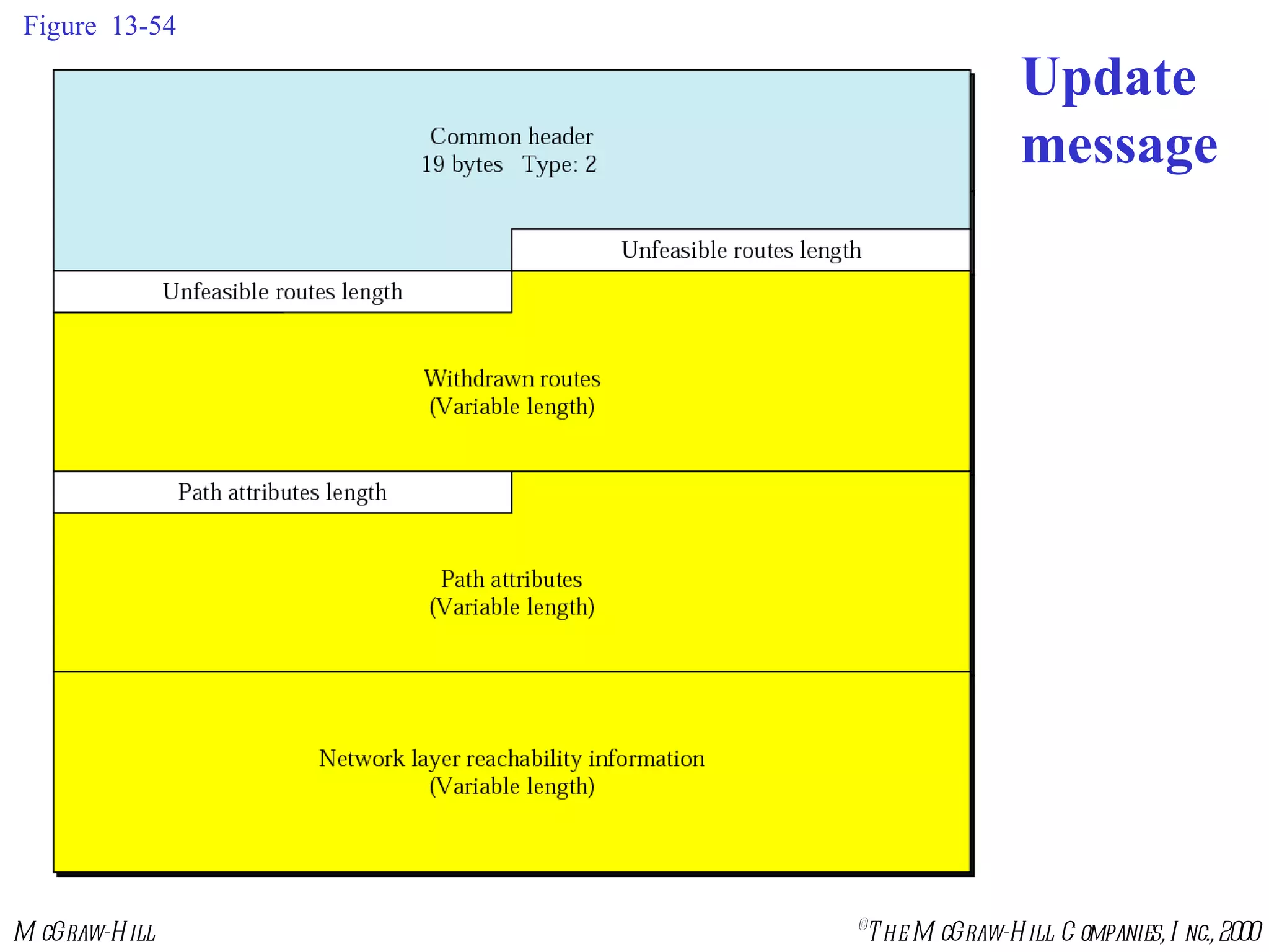 Figure  13-54 Update  message 