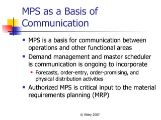 Ch13 - Aggregate Planning | PPT