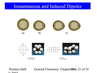 Instantaneous and Induced Dipoles




Prentice-Hall   General Chemistry: ChapterSlide 21 of 35
                                           13
 
