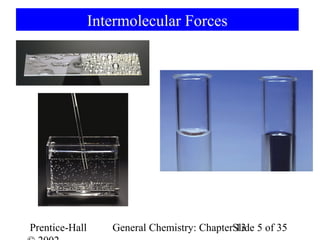 Intermolecular Forces




Prentice-Hall      General Chemistry: ChapterSlide 5 of 35
                                              13
 