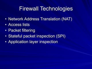 Ch 13: Network Protection Systems