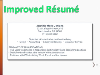 Persuasive Resume - Cover Letter - Job Letter Writing