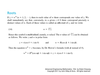 Complex Numbers and Functions and Complex Differentiation | PPT