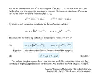 Complex Numbers and Functions and Complex Differentiation | PPT