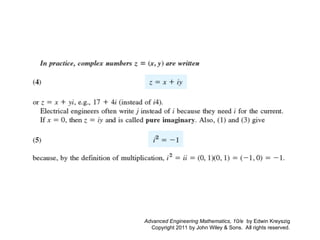 Complex Numbers and Functions and Complex Differentiation | PPT