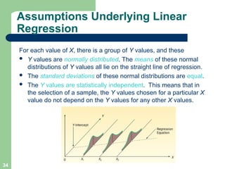 simple linear regression and correlation statistics course | PPT