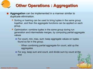 13. Query Processing in DBMS | PPT