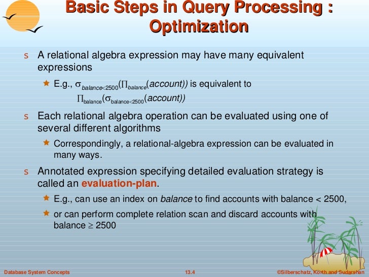 steps in query processing in dbms steps in query processing in dbms