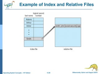 ch13 : file system interface (os slides) | PPTX