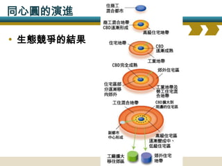 同心圓的演進

• 生態競爭的結果
 