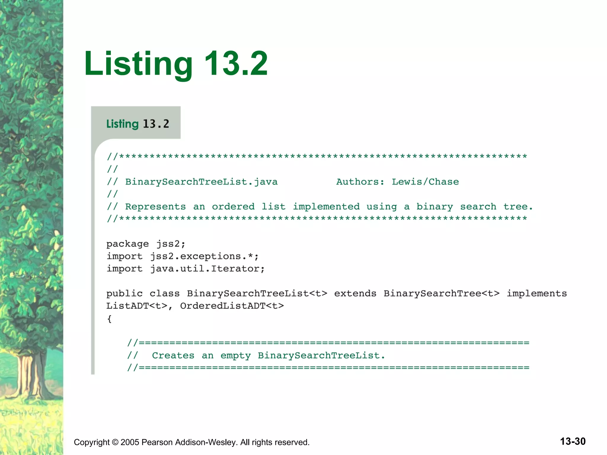 Listing 13.2 