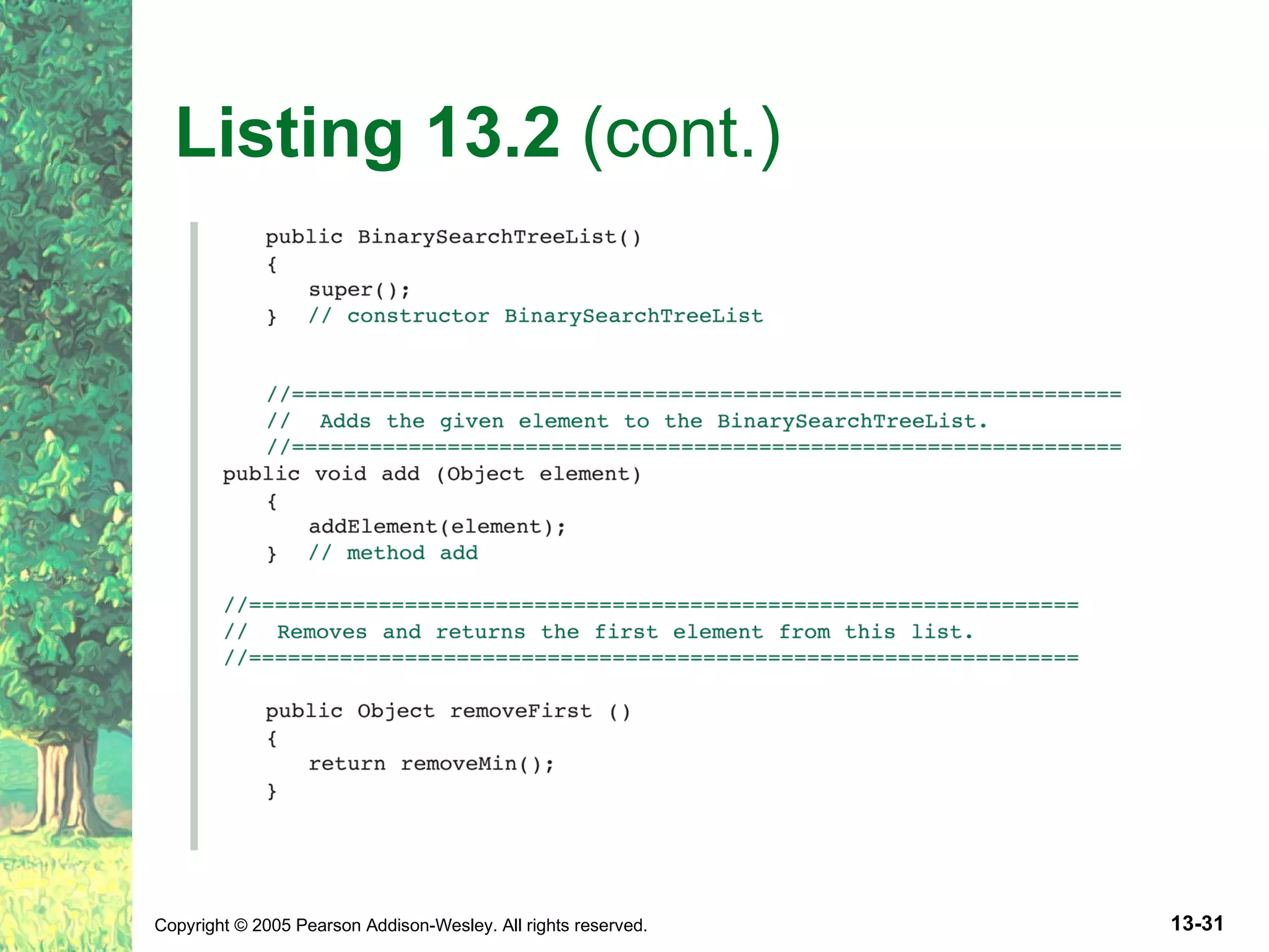 Listing 13.2 (cont.) 