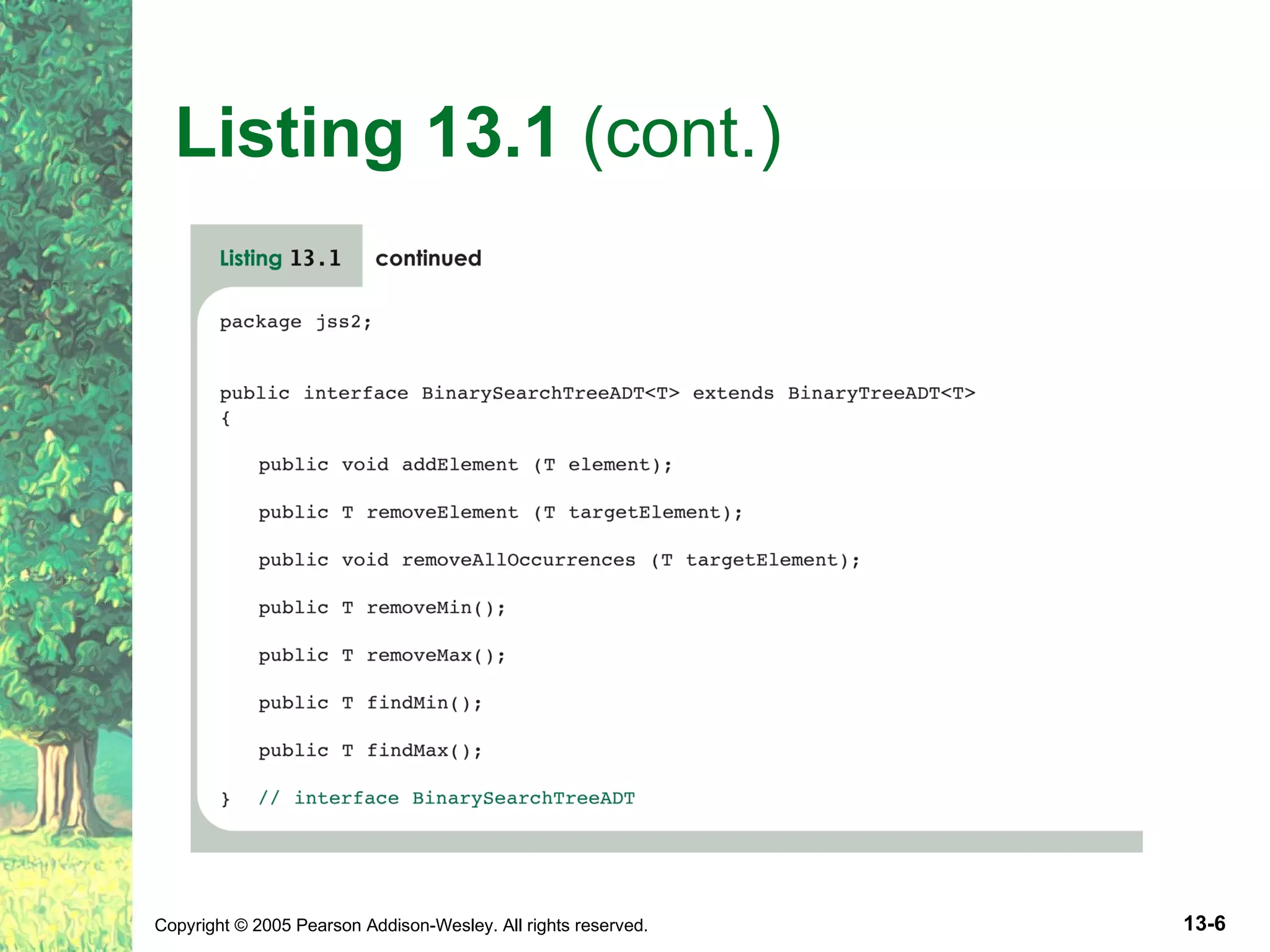 Listing 13.1 (cont.) 